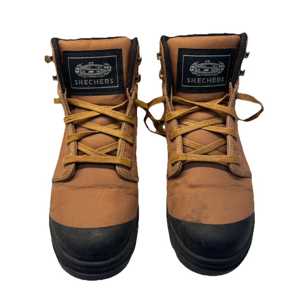 Skechers Womens 8.5 Rotund Darragh Steel Toe Rust Work Boot Memory Foam Rust EH
